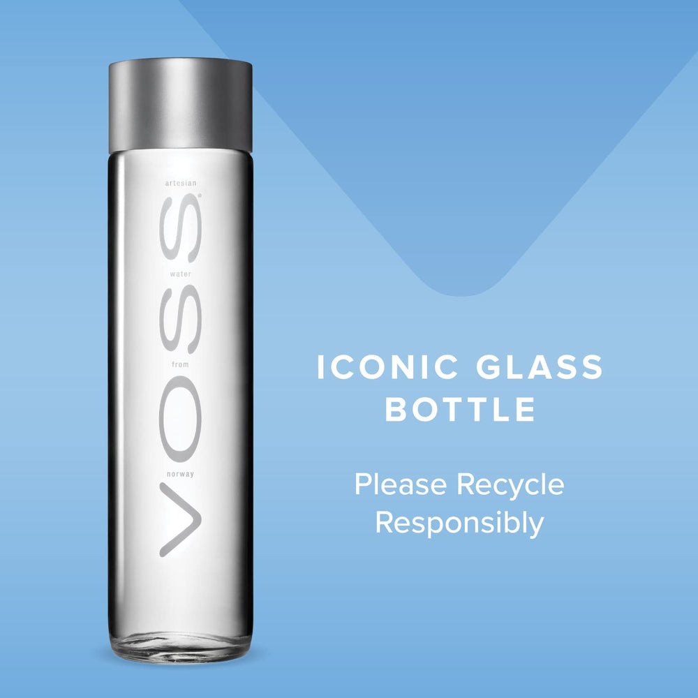 Pack of nine VOSS bottles for convenient premium hydration on the go.