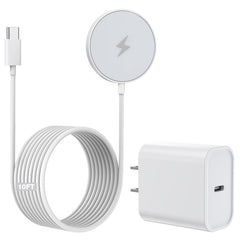 VOWSVOWS 10ft magnetic wireless charger showing extended cable for flexible placement.