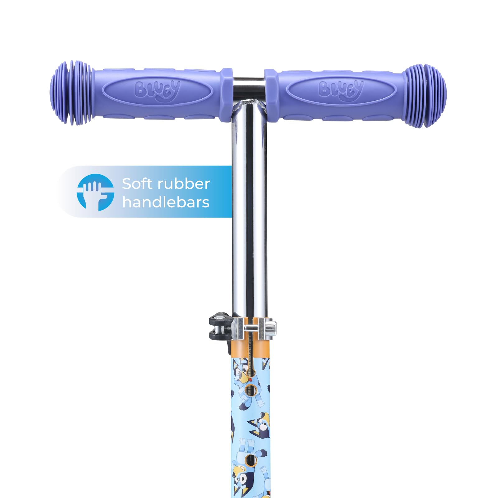 Voyager Bluey scooter with extra-wide deck for growing feet