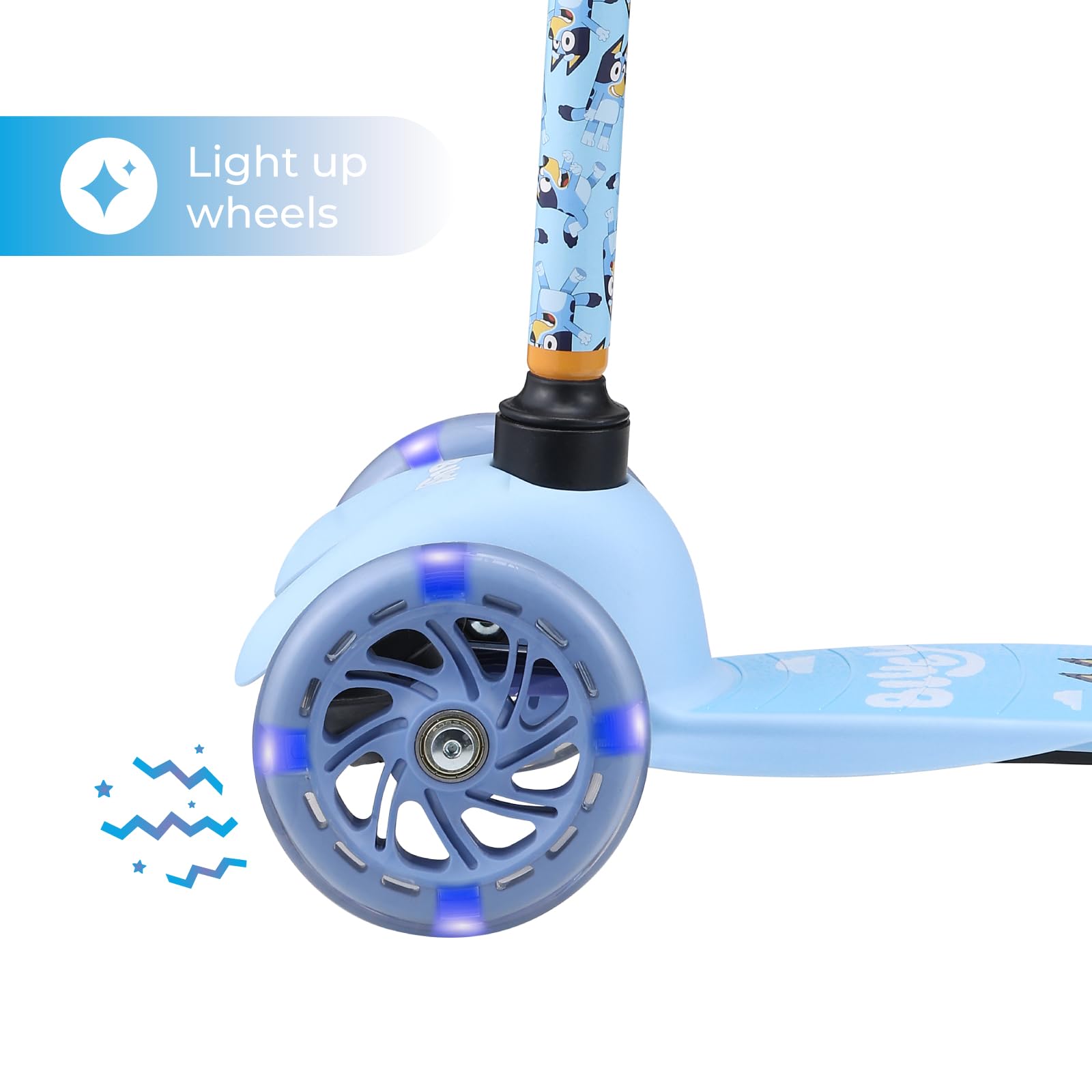 Voyager Bluey scooter foot-activated brake for quick stops