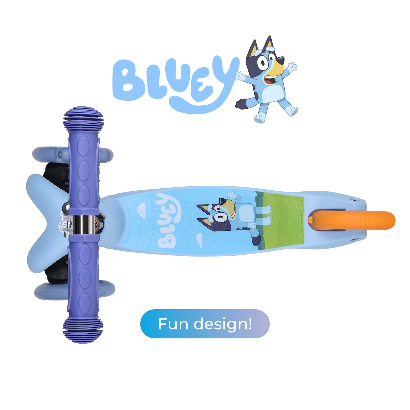 Voyager Bluey PU wheels delivering quiet ride on pavement
