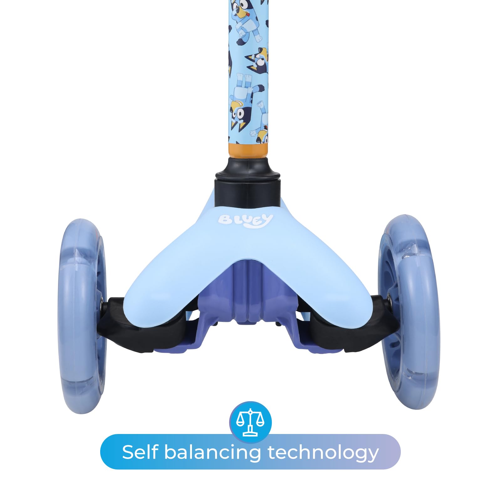 Voyager Bluey three-wheel platform aiding early riders