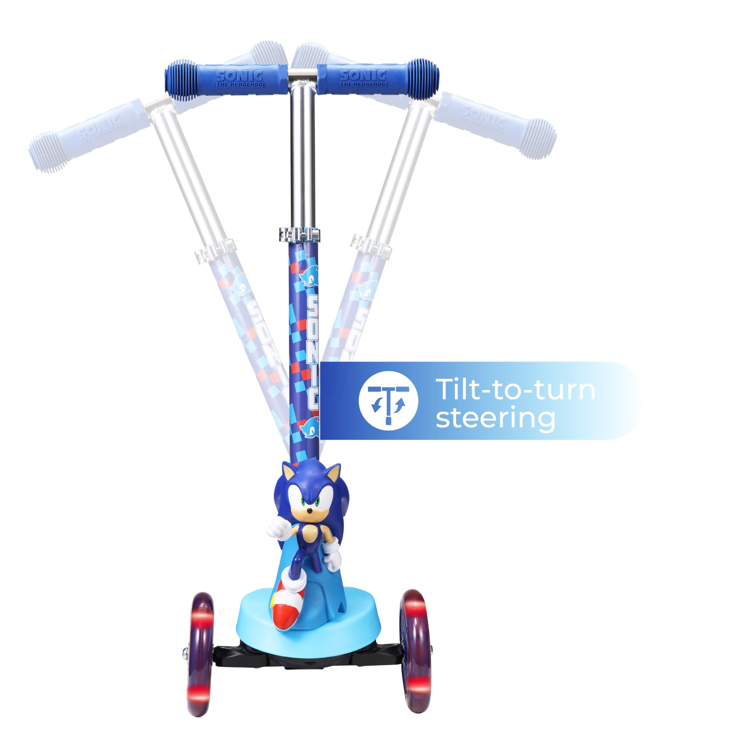 Voyager Sonic Hedgehog scooter for kids 3+ with lightweight handling