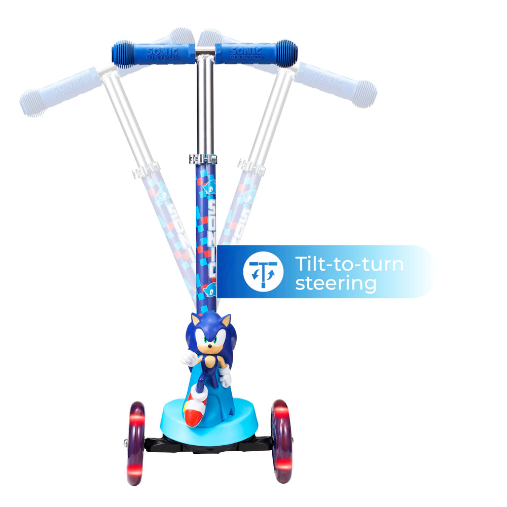 Voyager Sonic Hedgehog scooter for kids 3+ with lightweight handling
