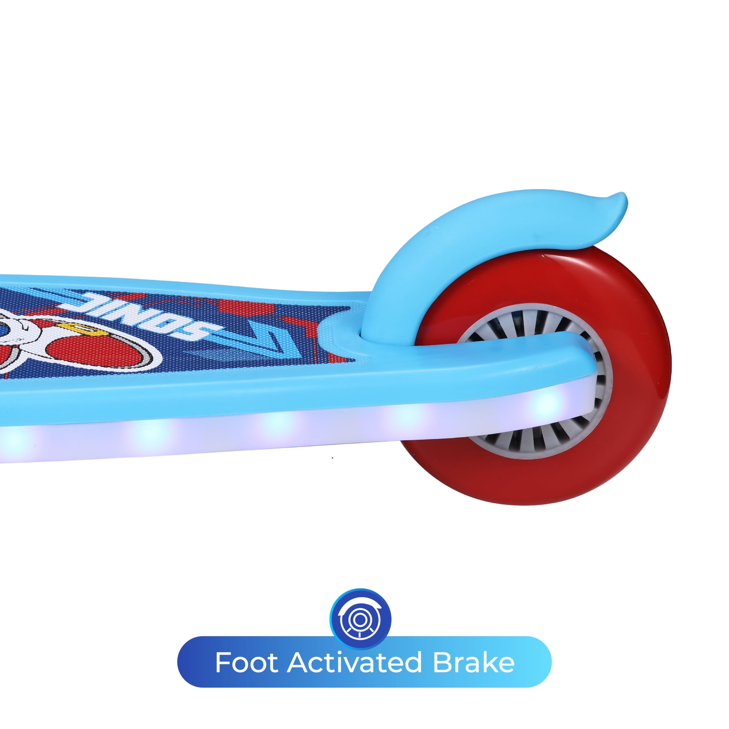 Voyager Sonic Hedgehog scooter lean-to-steer for intuitive turning