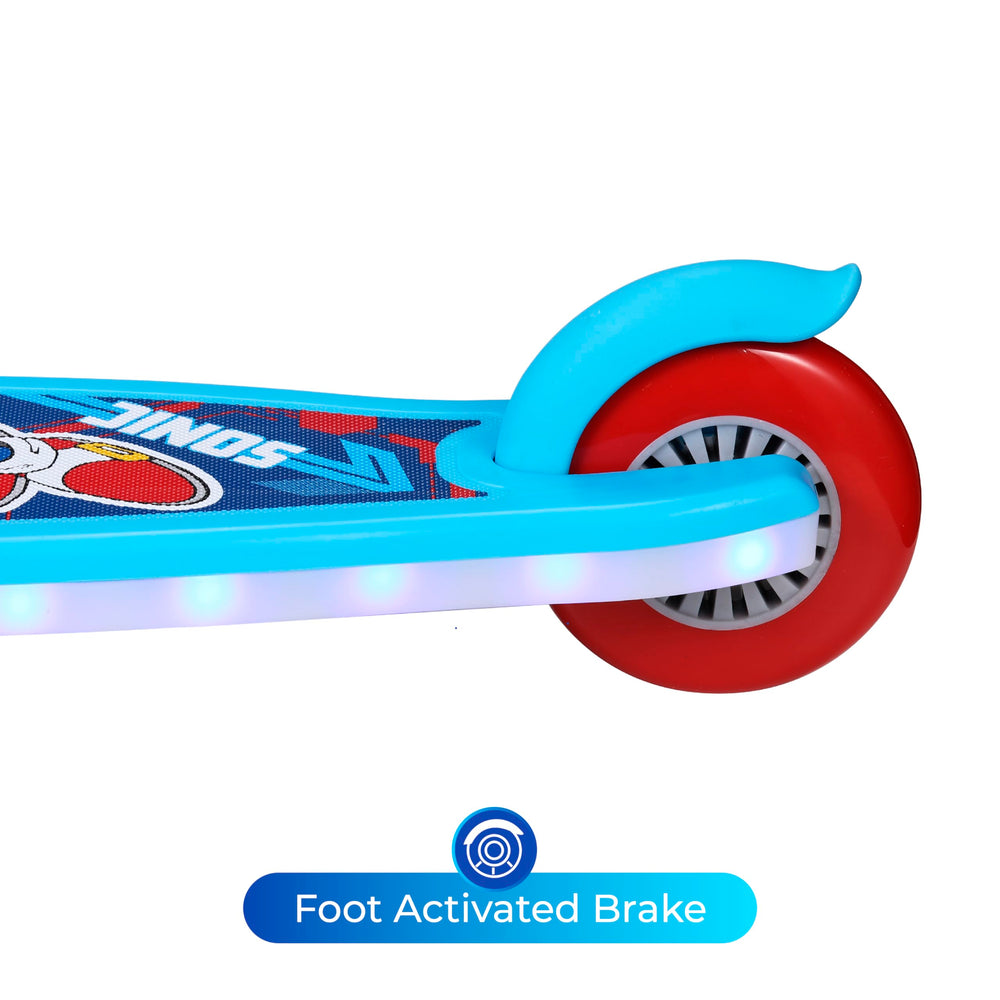 Voyager Sonic Hedgehog scooter lean-to-steer for intuitive turning