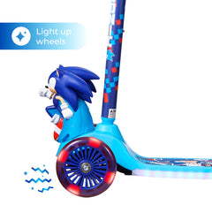 Voyager Sonic Hedgehog scooter RGB LED wheels boost visibility and fun