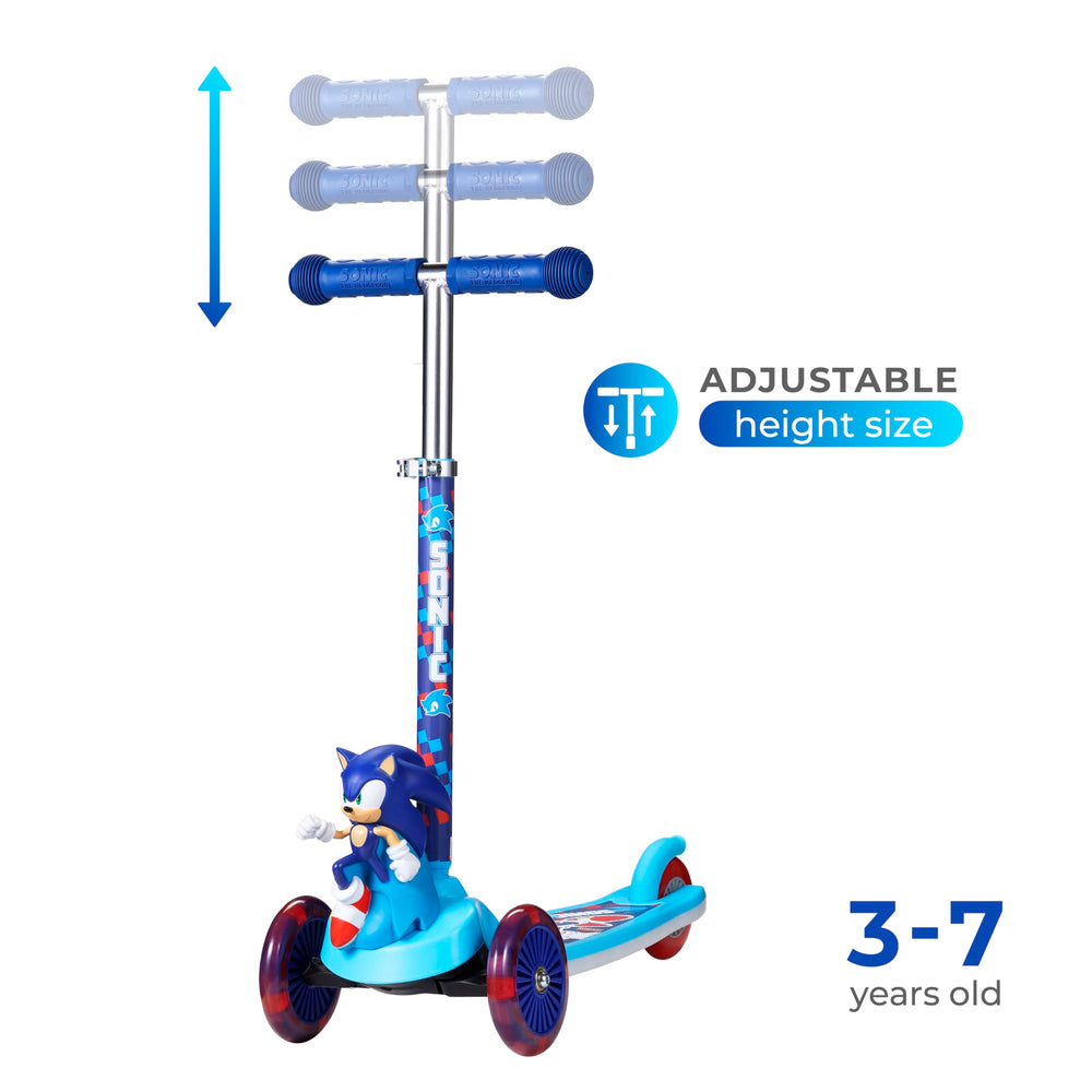 Voyager Sonic Hedgehog scooter wide non-slip deck for stable stance