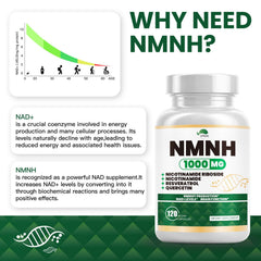 VPKIN NMNH capsules close-up showing 1000mg per serving