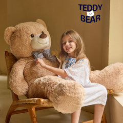 Close up fur texture of Vposyako giant teddy bear