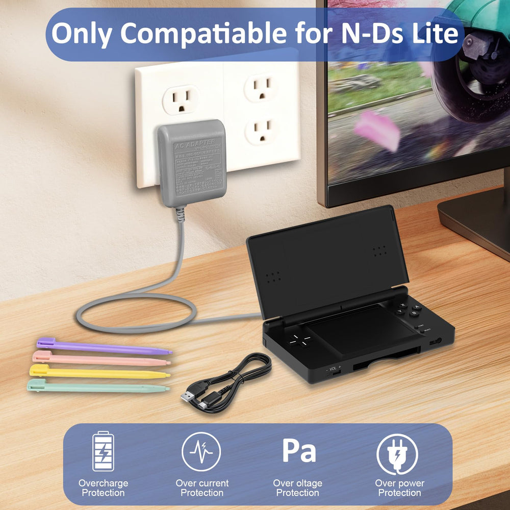Vranzoral DS Lite Charger Kit hotel room setup with devices charging