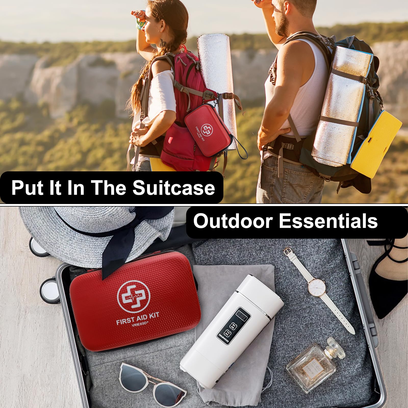Vriexsd 320-piece kit designed for home, travel, and outdoor use.