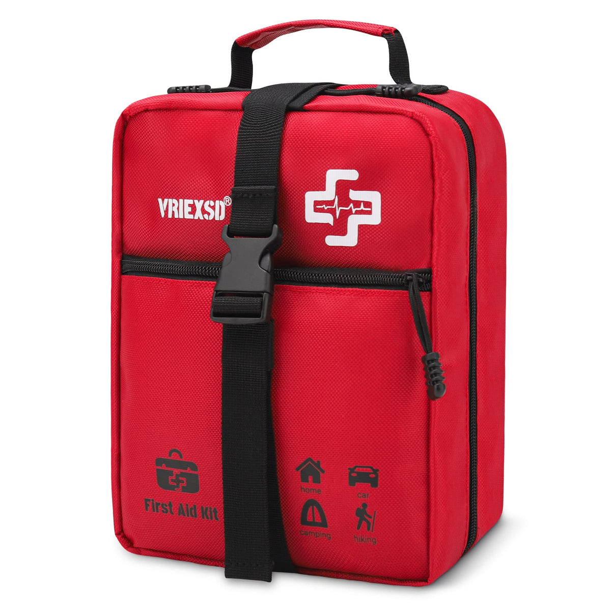 VRIEXSD 400-piece emergency kit with extensive supplies for home and travel.
