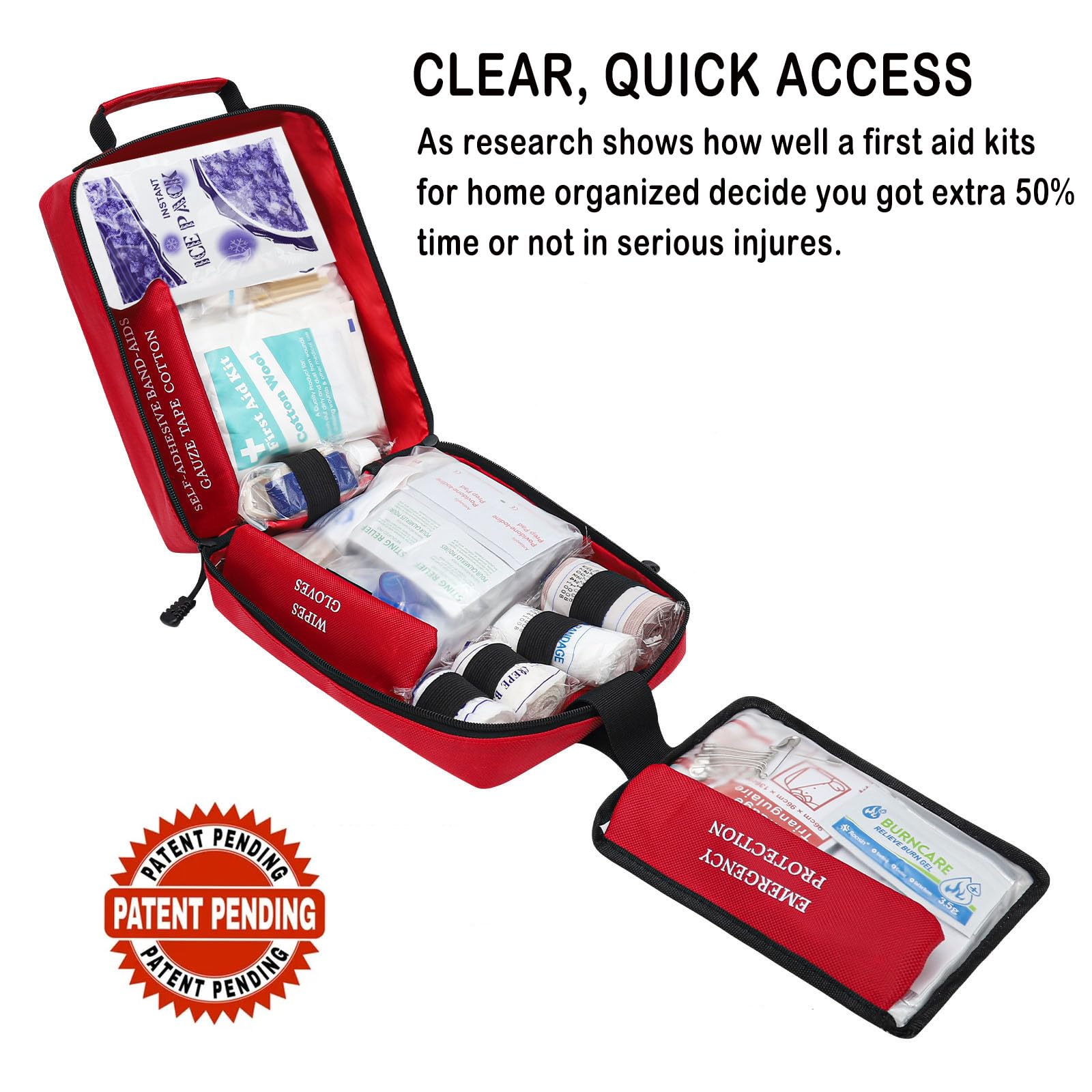 VRIEXSD with divided compartments keeps items organized for quick access.