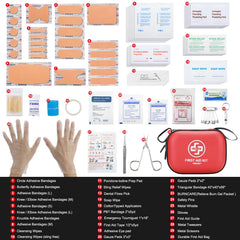 Vriexsd mini first aid kit organized compartments speed up item access.