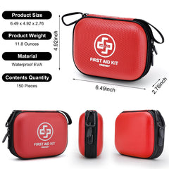 Vriexsd mini first aid kit compact travel design fits backpacks for on-the-go emergencies.