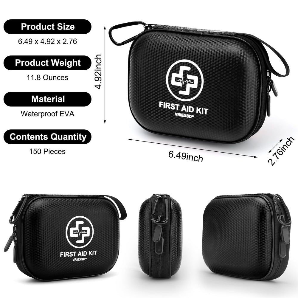 Vriexsd Mini First Aid Kit organized-compartments for fast item access