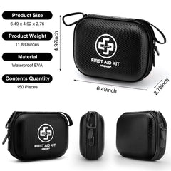 Vriexsd Mini First Aid Kit organized-compartments for fast item access