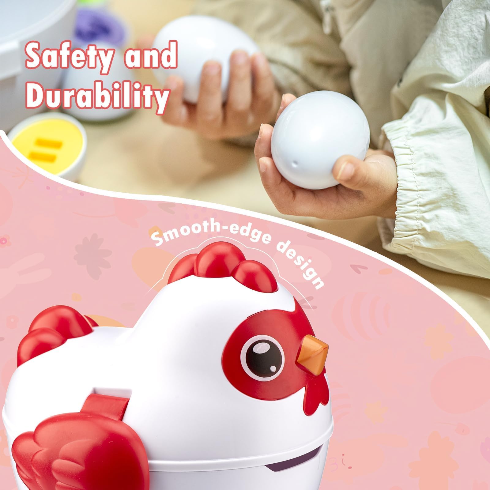 VROGTIK durable plastic Easter eggs withstand active daily use