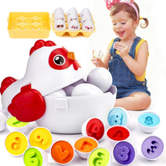 VROGTIK Easter Egg Match Game with 24 eggs for screen-free learning and fun