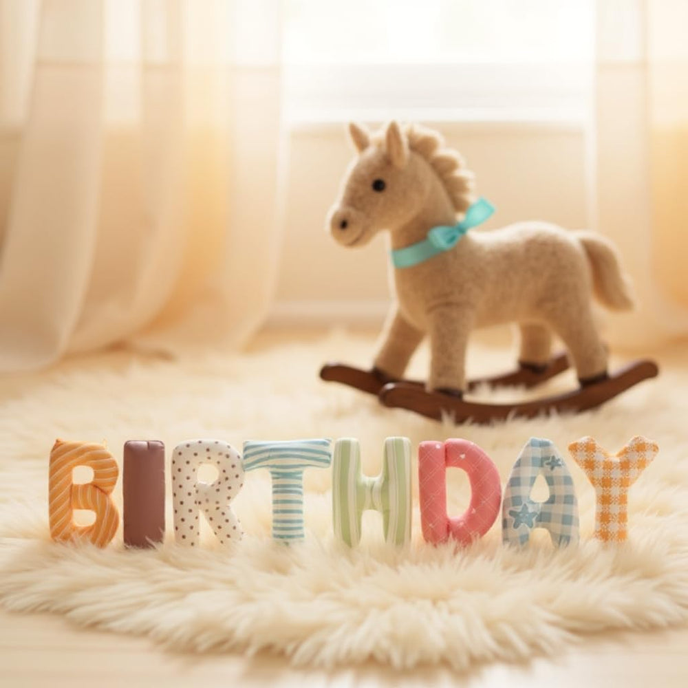 Vrukiaa kid-friendly decorative letters for safe, bright birthday celebrations.