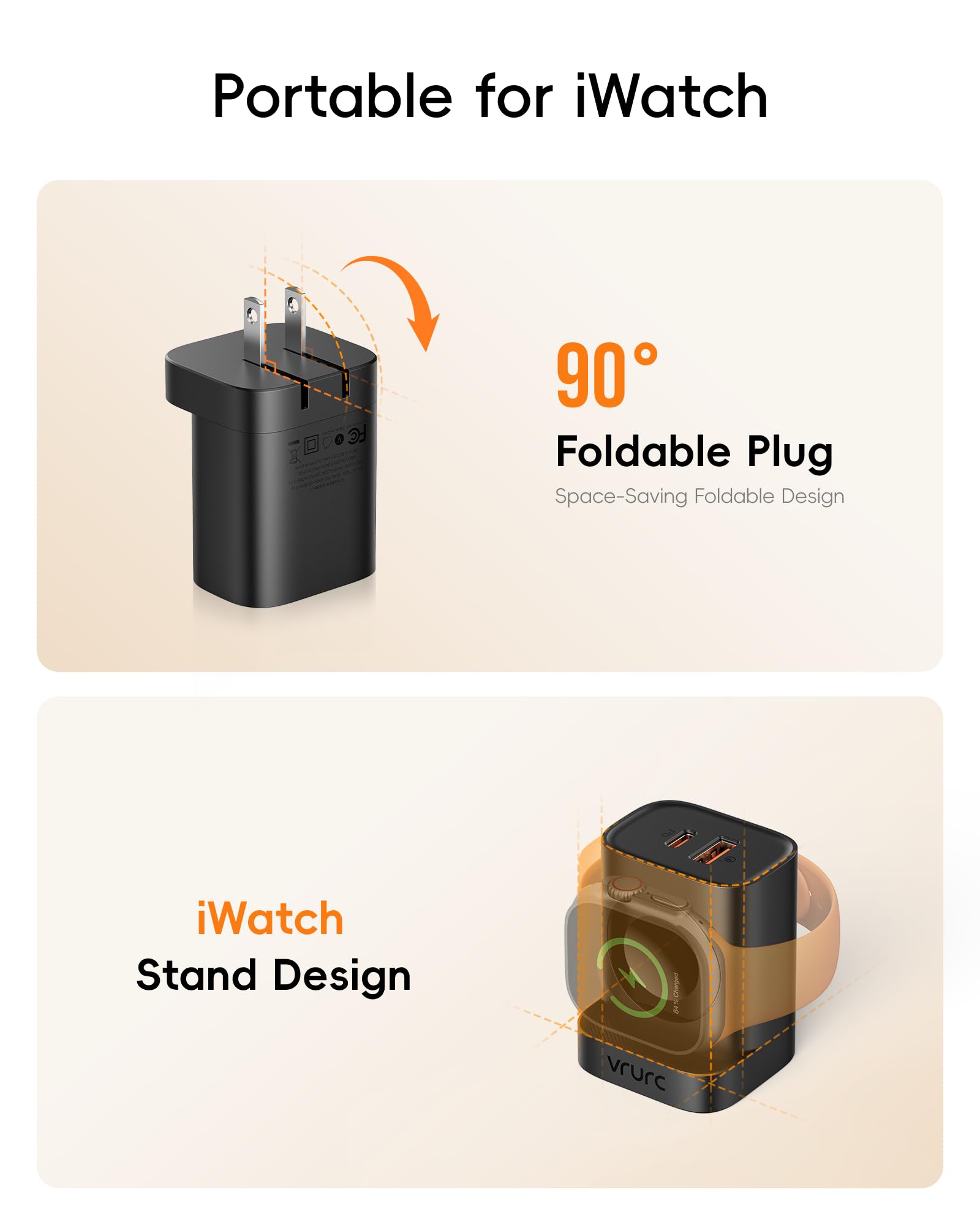 VRURC compact travel block fits in bags or pockets easily.