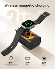 VRURC Apple Watch magnetic pad keeps your watch charged neatly.