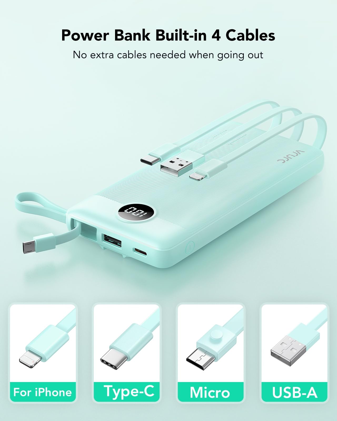 VRURC compact charger with five outputs powers multiple devices at once.