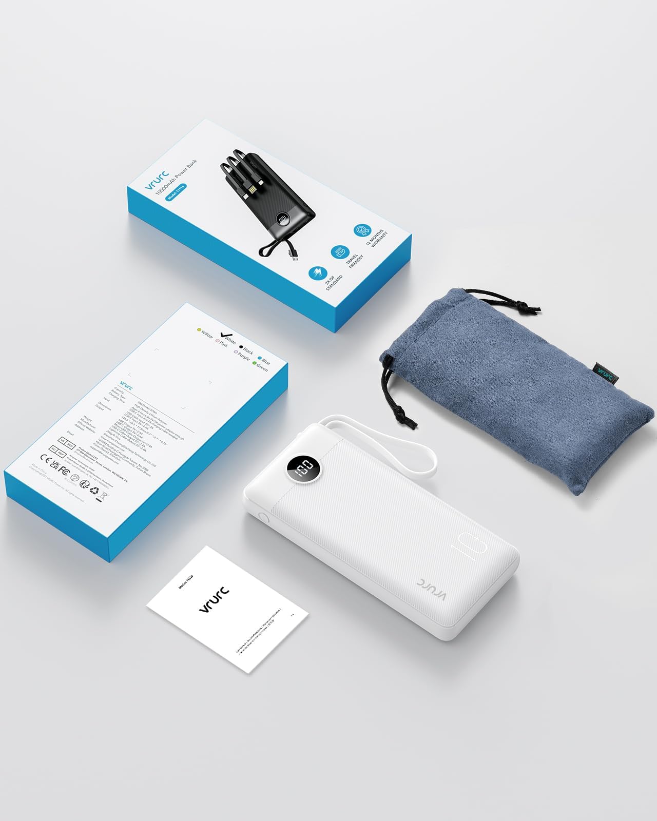 VRURC on-the-go charging companion for travel and daily use.