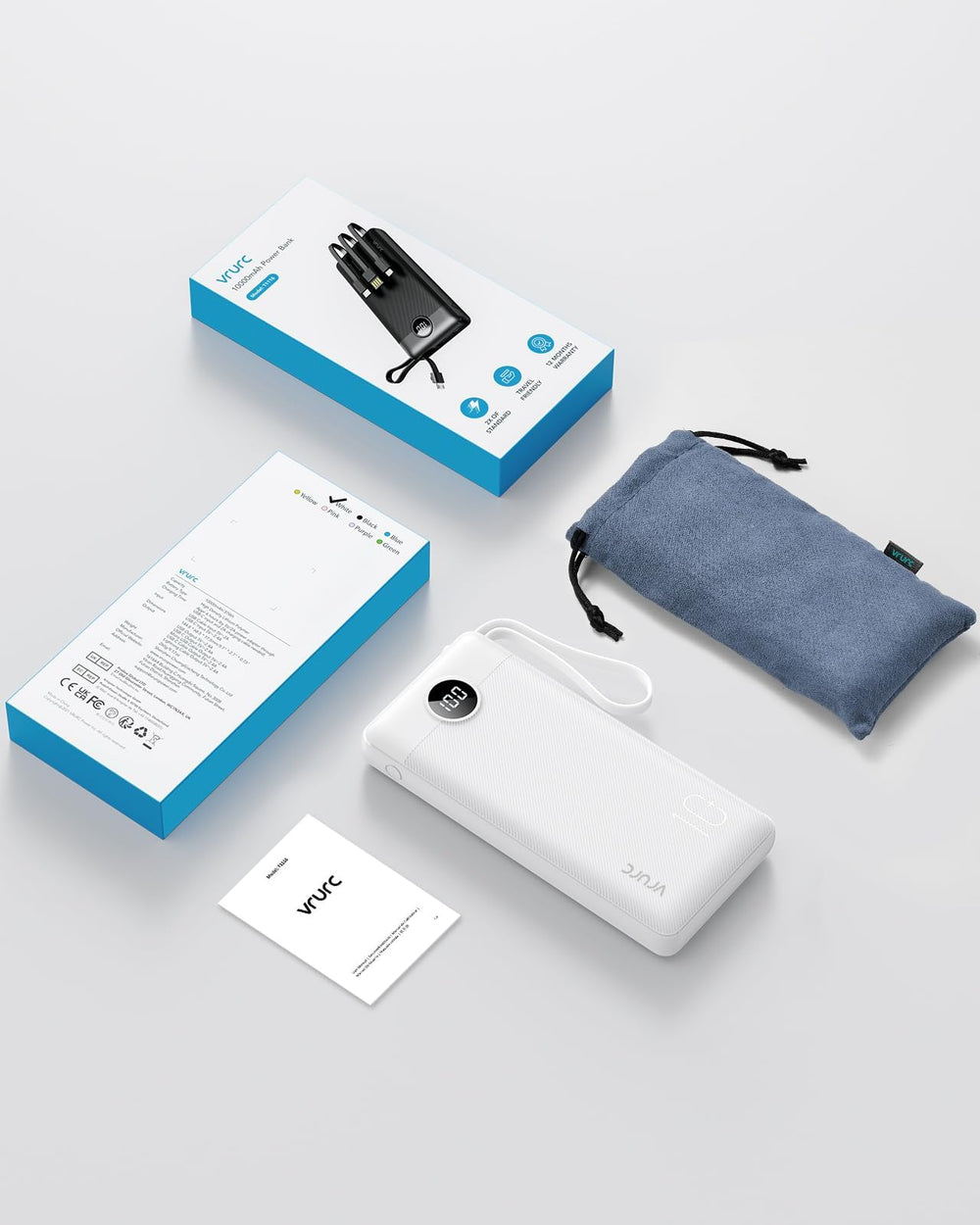 VRURC on-the-go charging companion for travel and daily use.