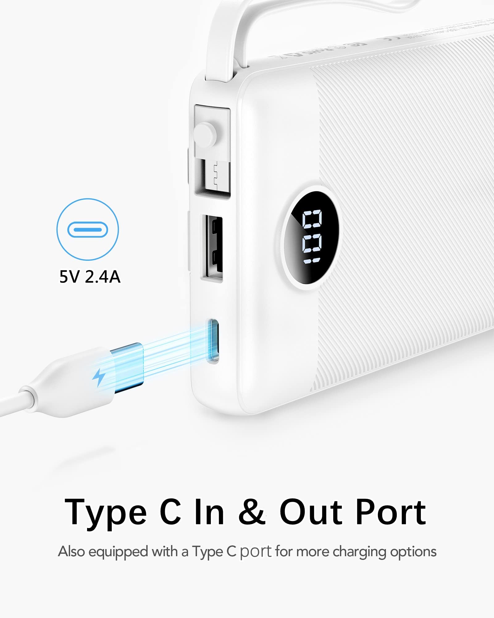 VRURC compact power bank fits in pocket for everyday carry.