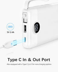VRURC compact power bank fits in pocket for everyday carry.