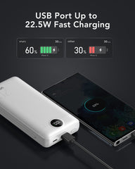 VRURC power bank LED display clearly shows remaining power.