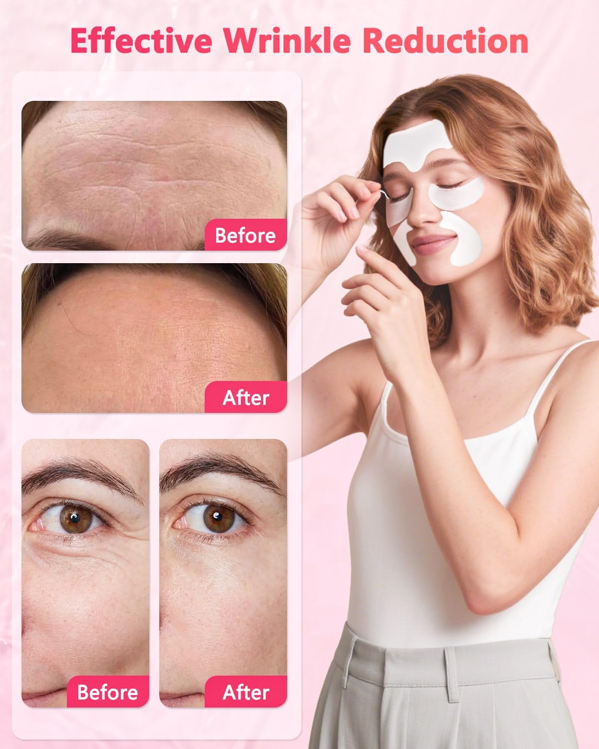 Vryioh smile line patches target the mouth area for subtle lift.