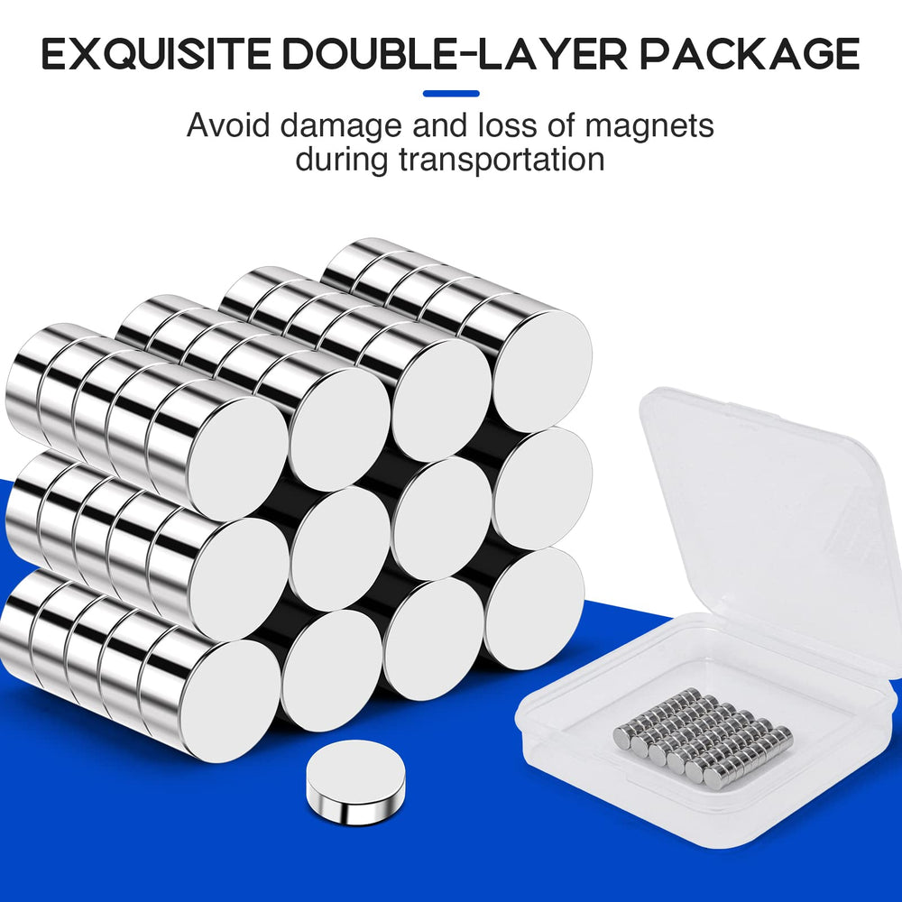 VSKIZ brushed nickel surface magnets offer smooth, scratch-free contact.