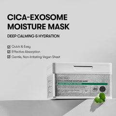 VT COSMETICS Cica-Exosome Mask serum-absorption delivers quick, breathable moisture.