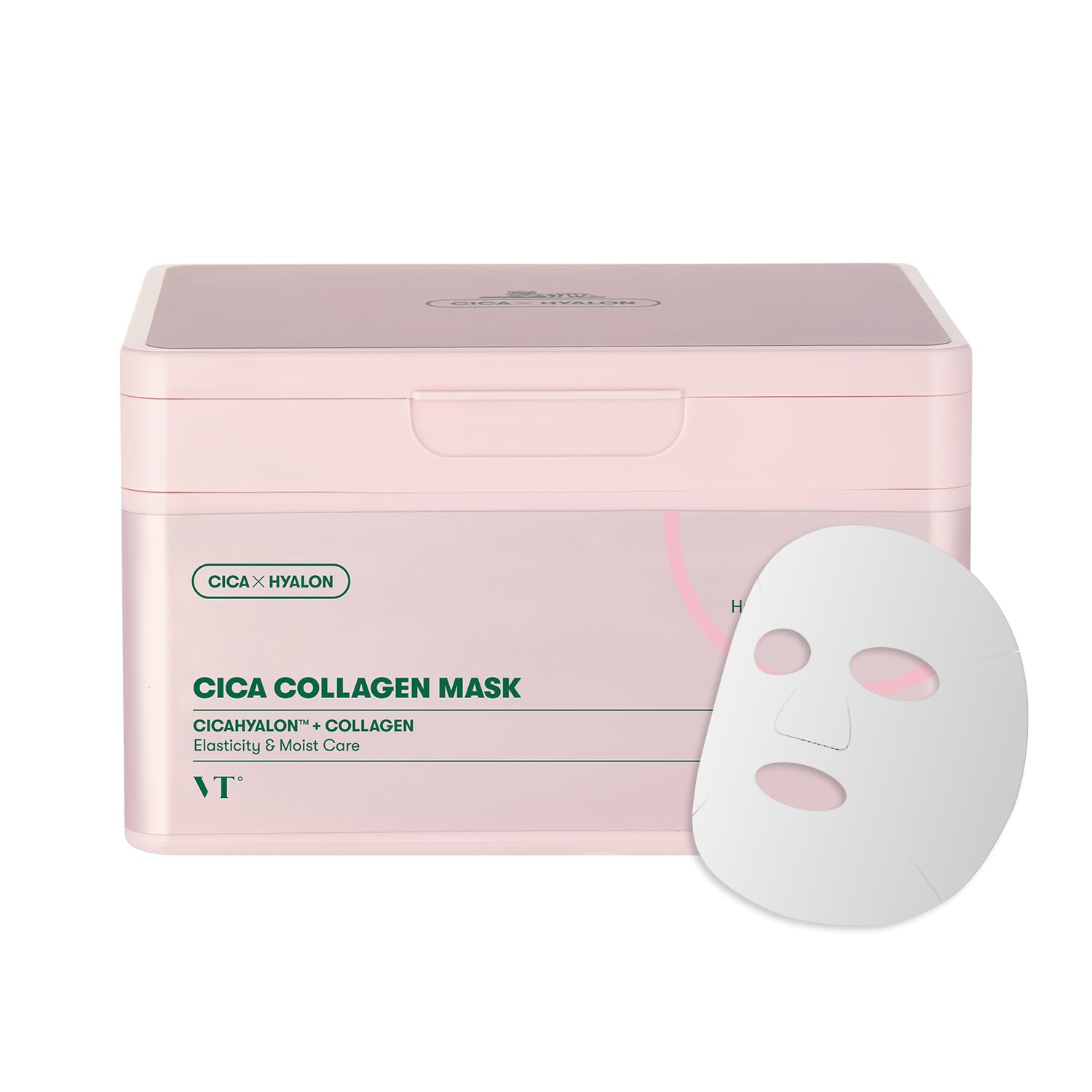 VT COSMETICS CICA Pink Daily Mask packaging with secure cap for freshness