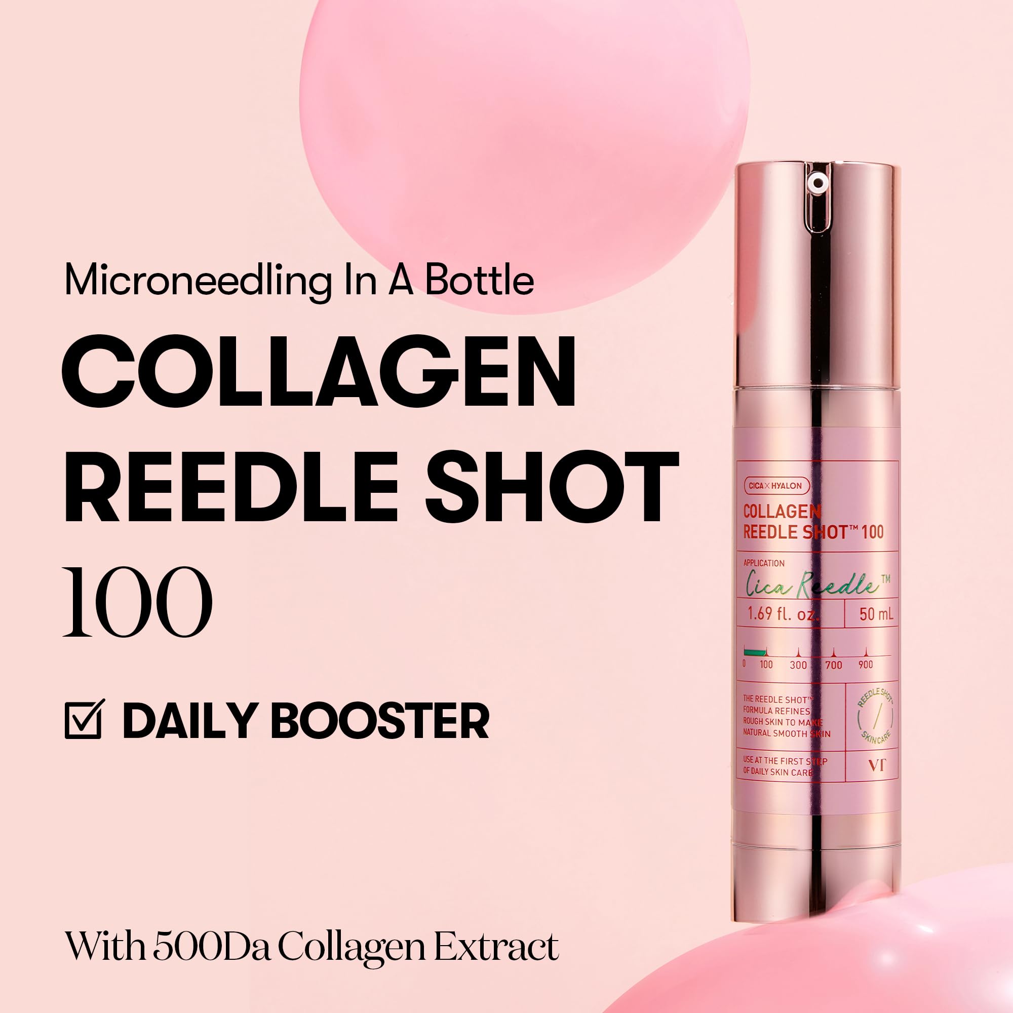 VT COSMETICS Collagen Reedle Shot dropper for precise serum application