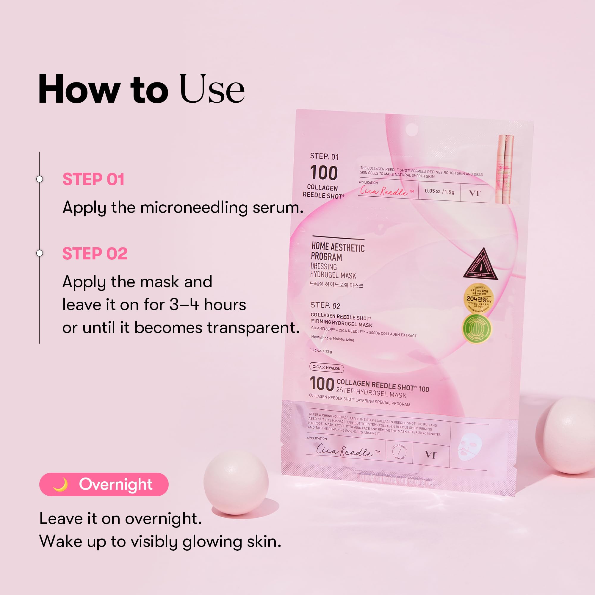 Overnight mask supports hydration and elasticity while you sleep.
