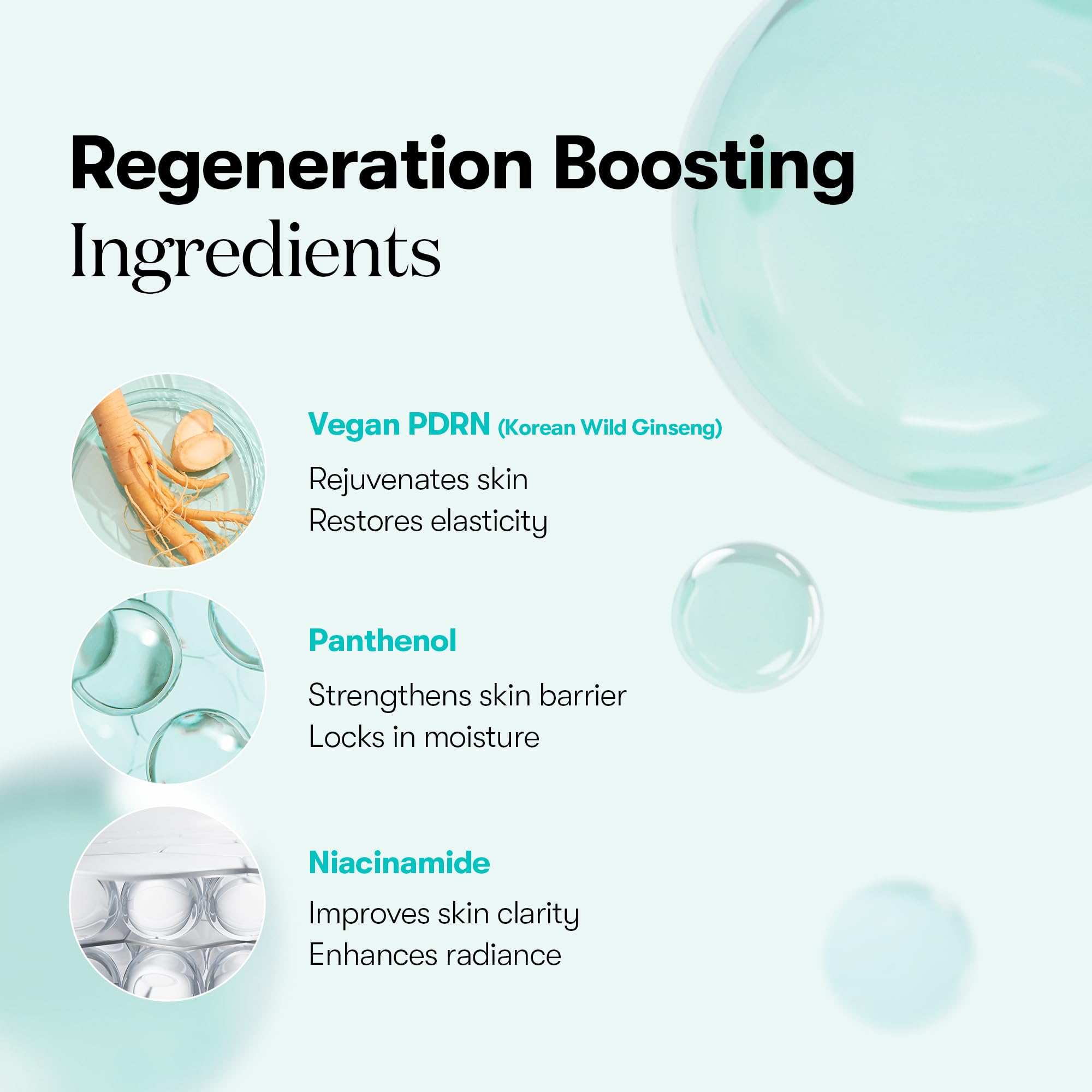 Concentrated ginseng ampoule essence in VT COSMETICS PDRN mask.