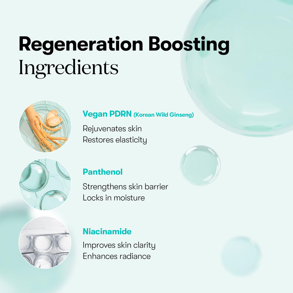 Concentrated ginseng ampoule essence in VT COSMETICS PDRN mask.