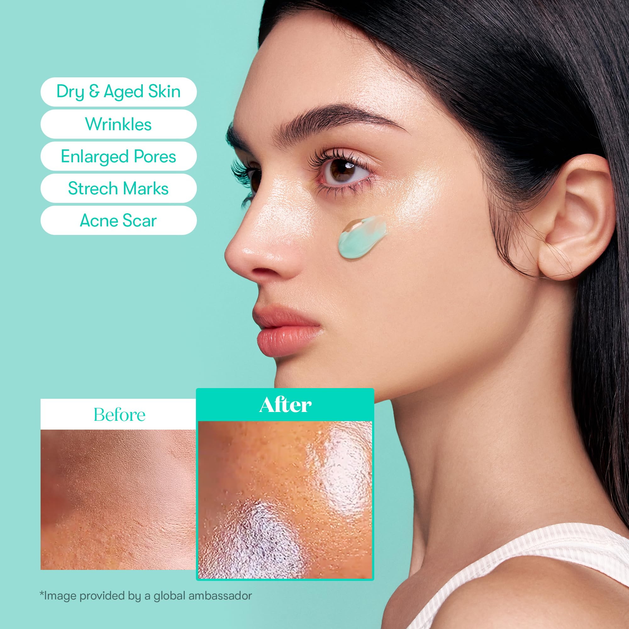 VT COSMETICS PDRN capsules melting into skin during application.
