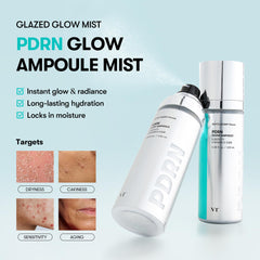 VT COSMETICS PDRN Facial Mist spray in action for instant refreshment