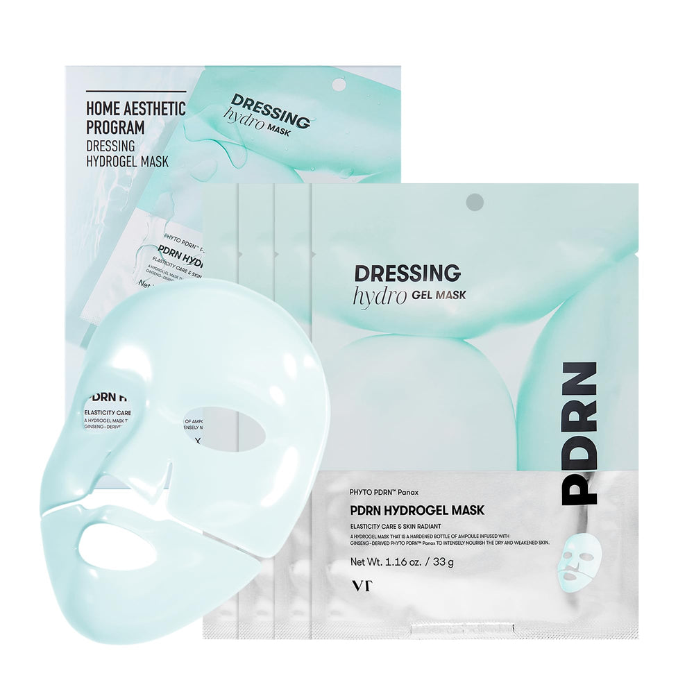 VT COSMETICS PDRN Hydrogel Mask overnight essence for deep hydration.