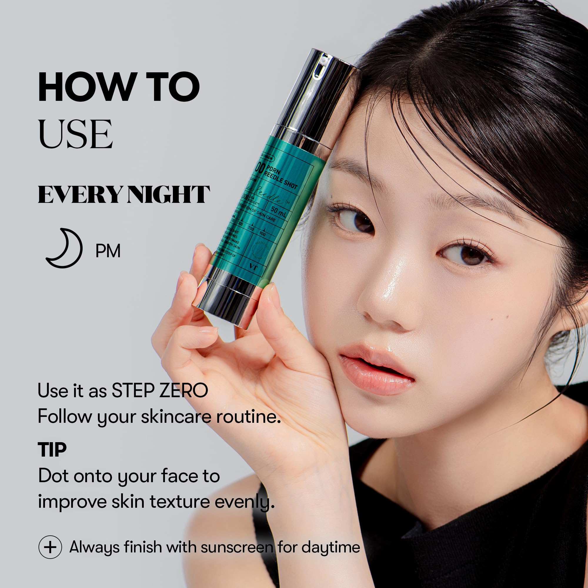 VT COSMETICS Reedle Shot 100 step-zero concept shot implies seamless routine integration.