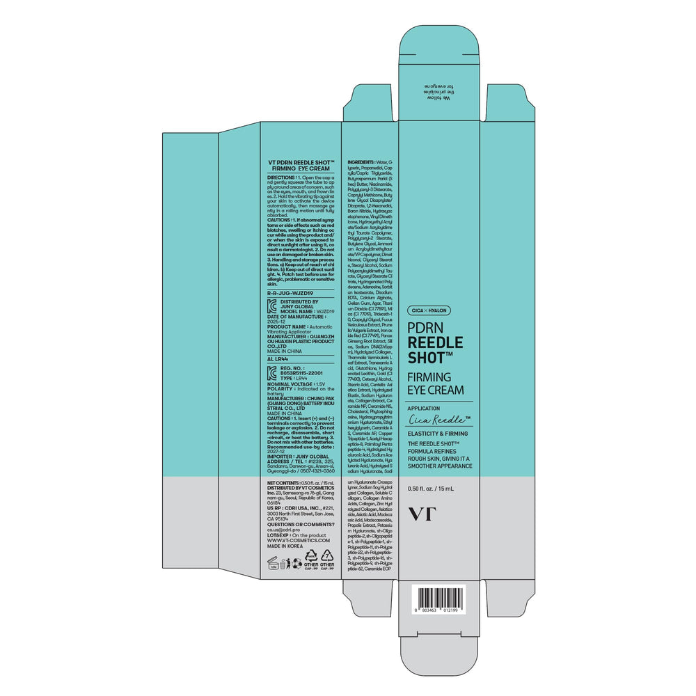 VT COSMETICS PDRN Reedle Shot premium Korean skincare heritage reflected in design.