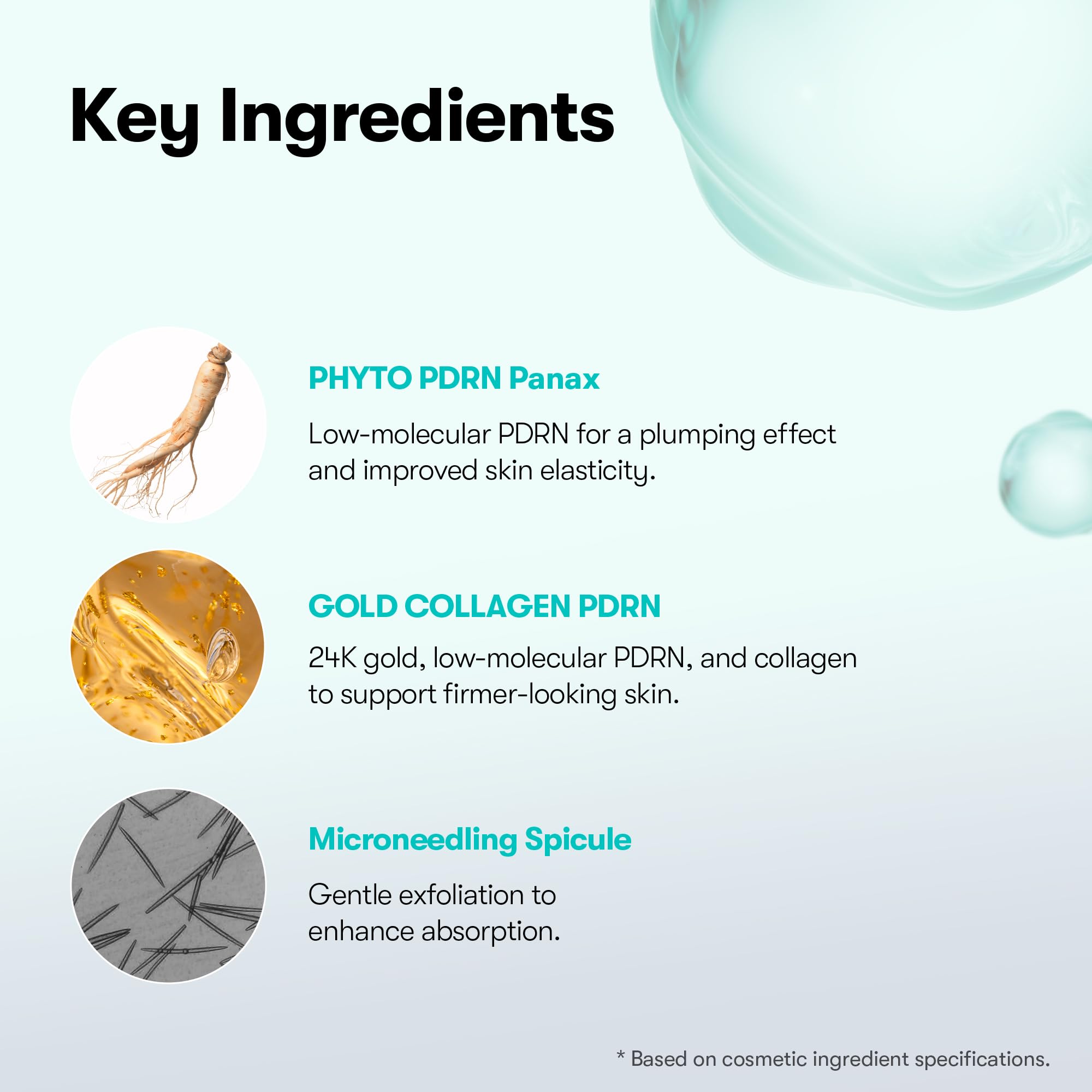 VT COSMETICS PDRN Reedle Shot under-eye care scene highlights targeted wrinkle and puff care.