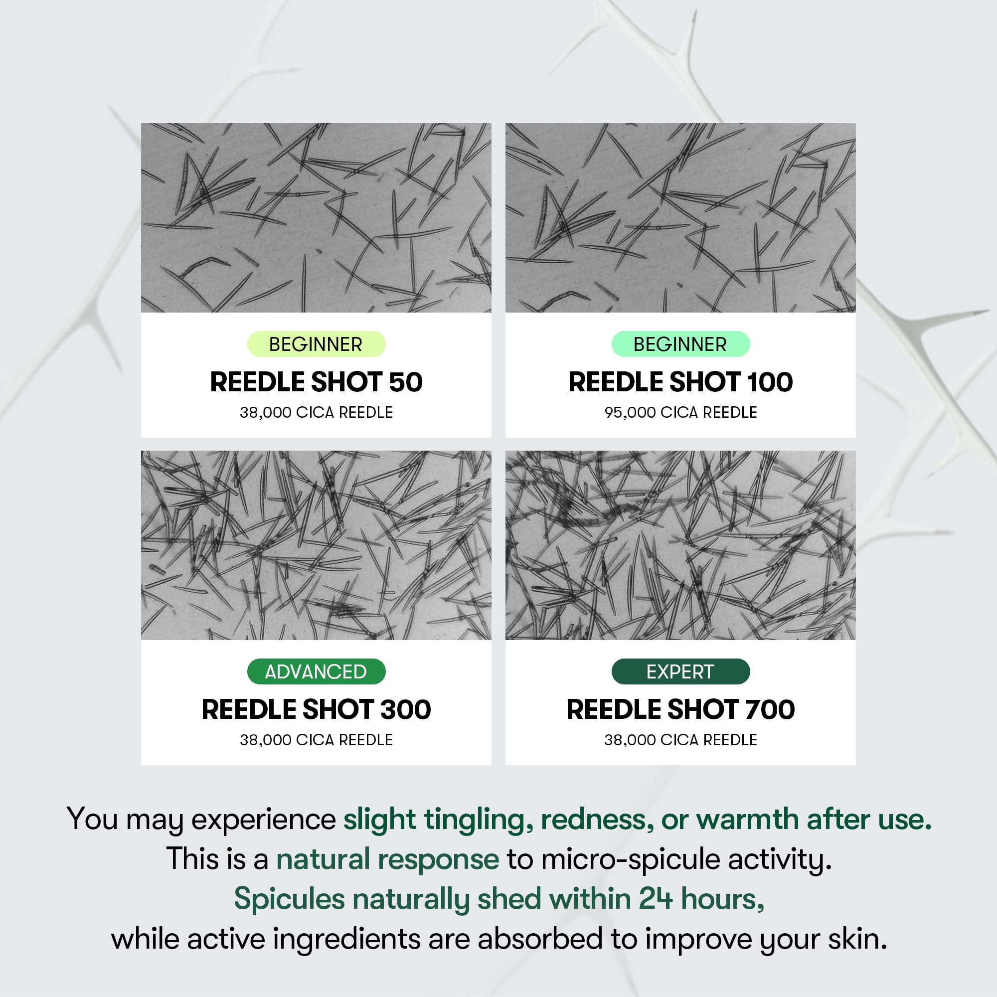 VT COSMETICS Reedle Shot serum texture appears lightweight and refreshing.