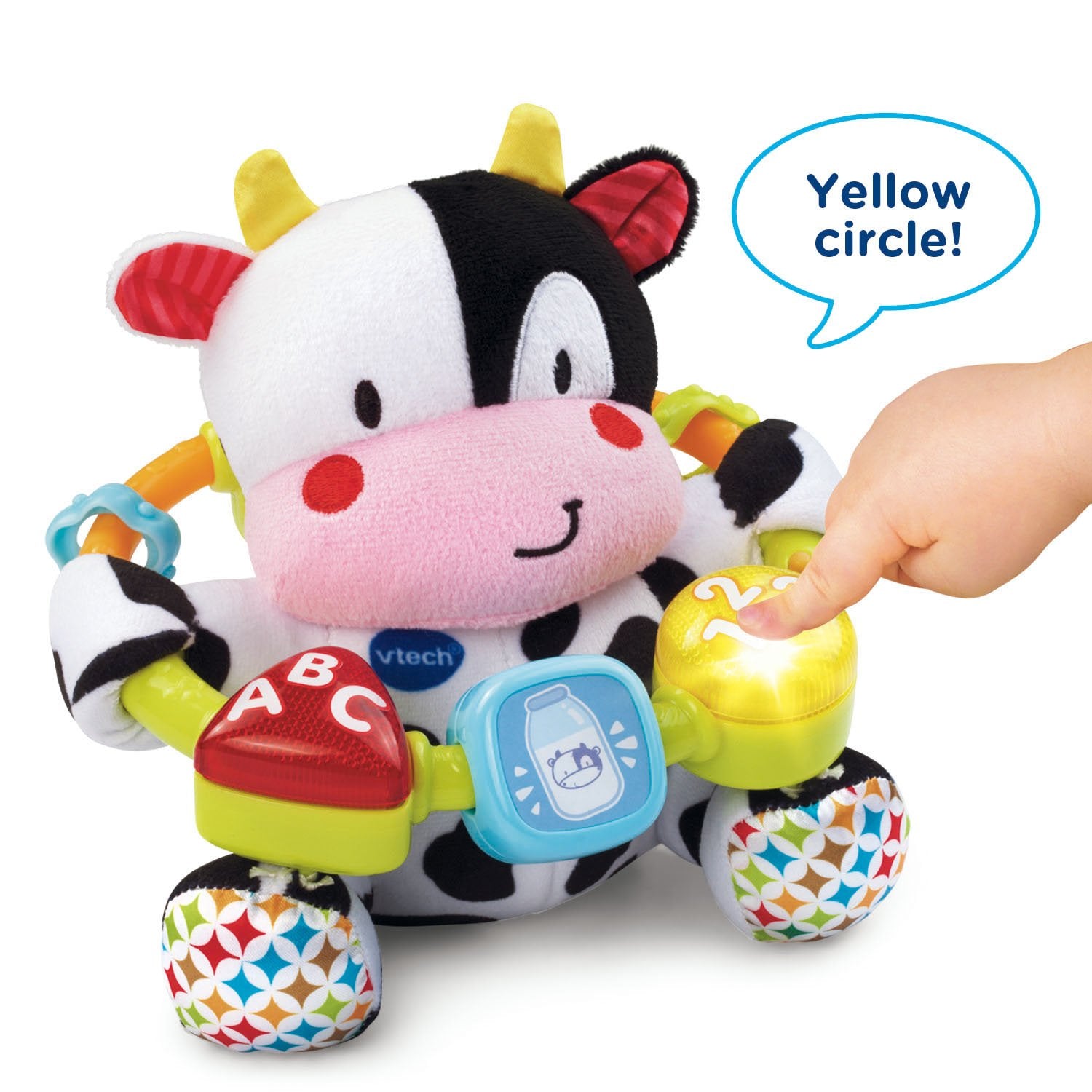 Easy-to-grasp bead ring supports early grabbing and coordination.