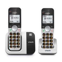 VTech VG231-2 display close-up with large white backlit digits for easy reading.